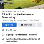 T.R.A.S.H. on the Liesbeek in Observatory