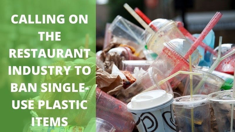 Restaurants use a lot of plastic!