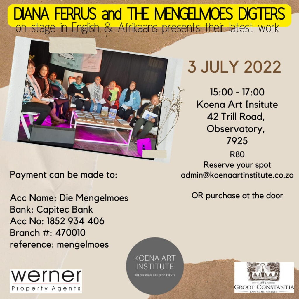 Dr Diana Ferrus and the Mengelmoes Digters – A Poetry evening