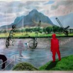 “Fracking at the Liesbeek” Renowned Obs artist, Manfred Zille, shows what he thinks of the River Club development.