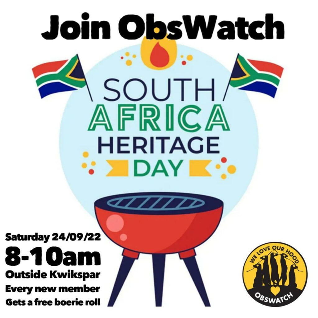 Join ObsWatch on Heritage Day!