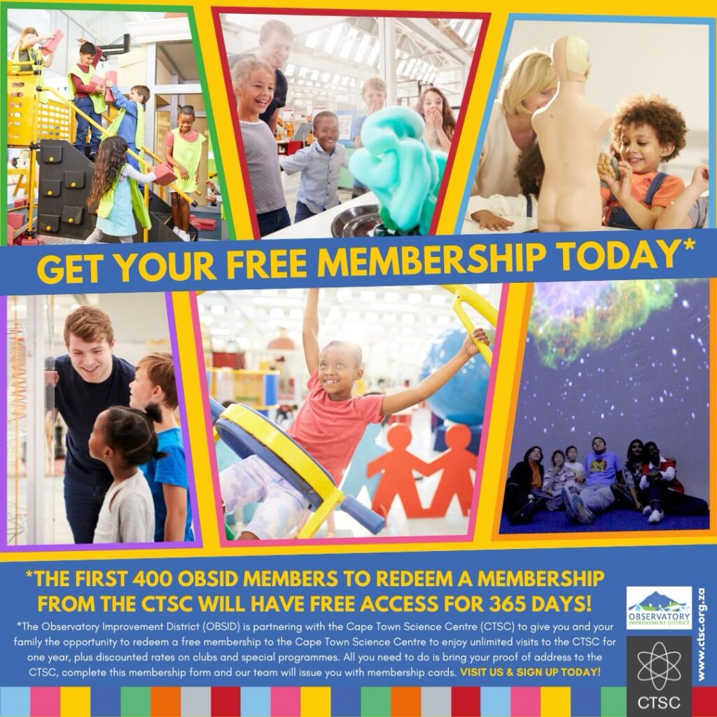 400 OBS RESIDENTS GET FREE 12 MONTH MEMBERSHIP OF THE CTSC