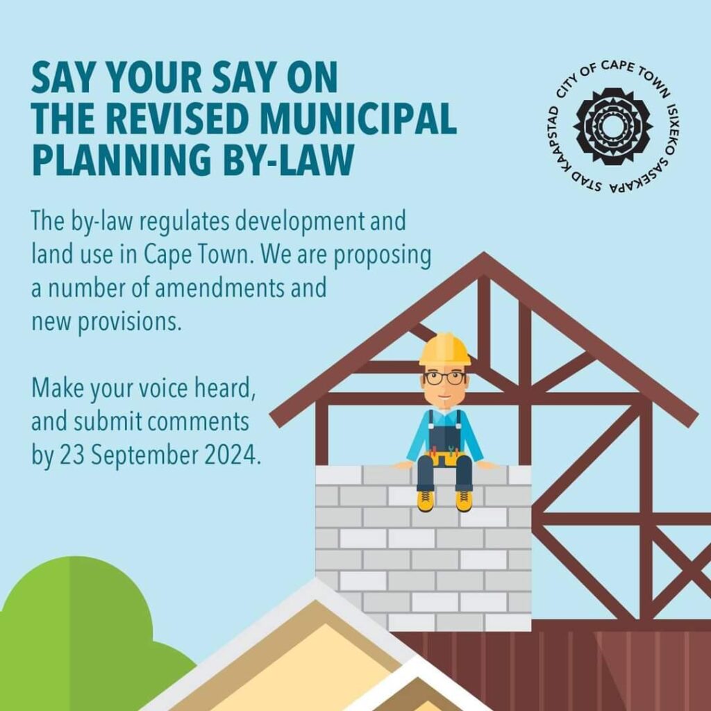 Say your say on the revised municipal planning by-law