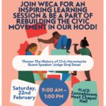 Join WECA for an inspiring opportunity